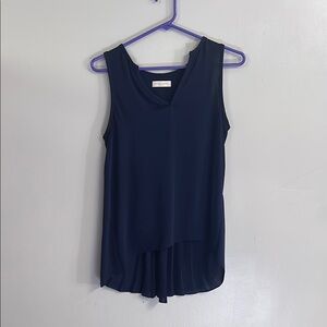 Elegant Navy Sleeveless Top